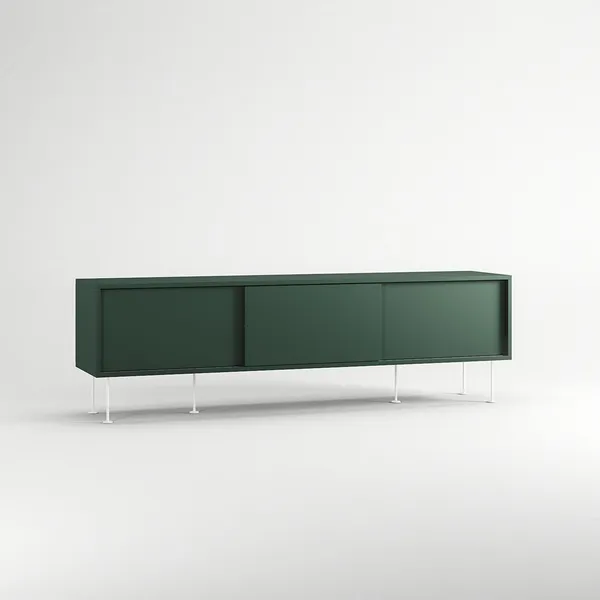 Vogue Mobile TV con Gambe 180 Verde/Bianco