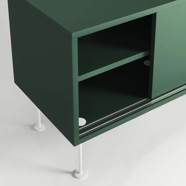 Vogue Mobile TV con Gambe 180 Verde/Bianco