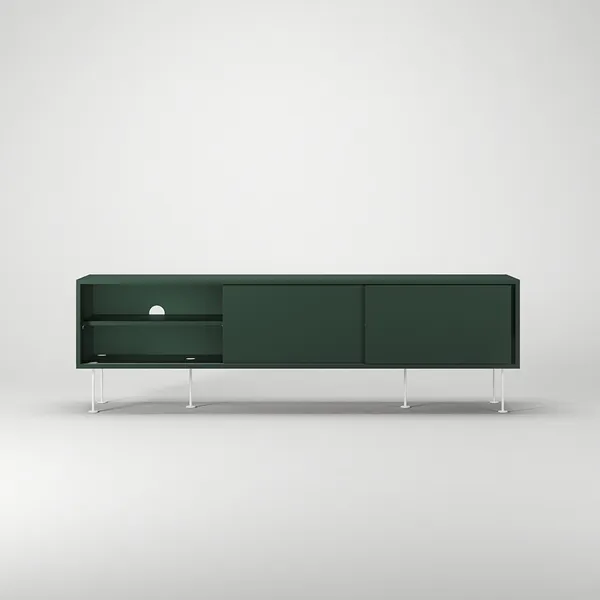 Vogue Mobile TV con Gambe 180 Verde/Bianco