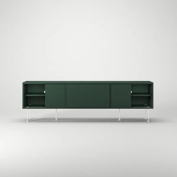 Vogue Mobile TV con Gambe 180 Verde/Bianco