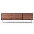 Vogue Mobile TV con Gambe 180 Noce/Nero