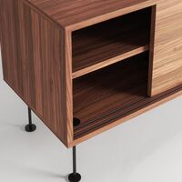 Vogue Mobile TV con Gambe 180 Noce/Nero