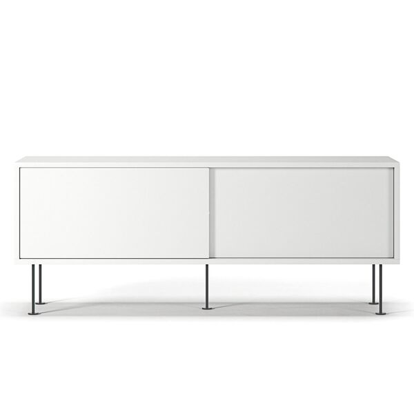 Vogue TV Bench With Legs 136 White/ Black