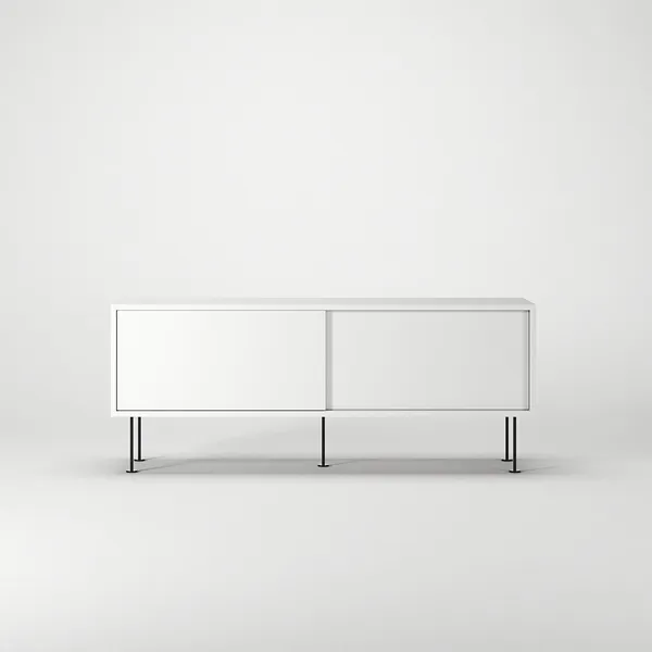 Mobile TV Vogue con Gambe 136 Bianco/ Nero