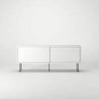 Mobile TV Vogue con Gambe 136 Bianco/ Nero