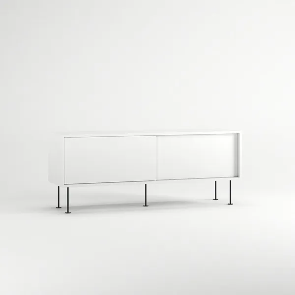 Mobile TV Vogue con Gambe 136 Bianco/ Nero