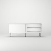 Mobile TV Vogue con Gambe 136 Bianco/ Nero
