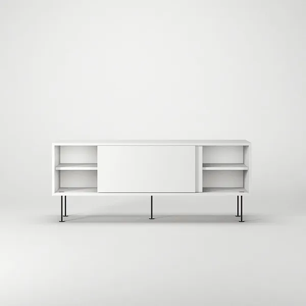 Mobile TV Vogue con Gambe 136 Bianco/ Nero