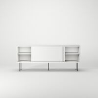 Mobile TV Vogue con Gambe 136 Bianco/ Nero