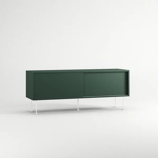 Vogue Mobile TV con Gambe 136 Verde/Bianco