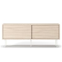 Vogue TV Bench With Legs 136 White Pigmented Oak/ White