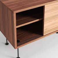 Mobile TV Vogue con Gambe 136 Noce/ Nero