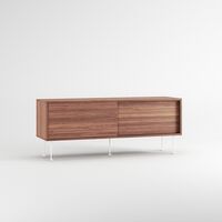 Mobile TV Vogue con Gambe 136 Noce/ Bianco