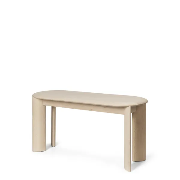 Bevel Bench White Oiled Beech