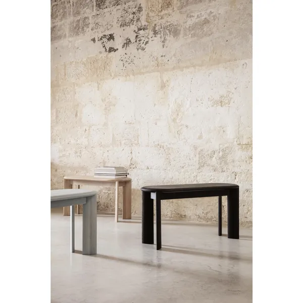 Bevel Bench White Oiled Beech