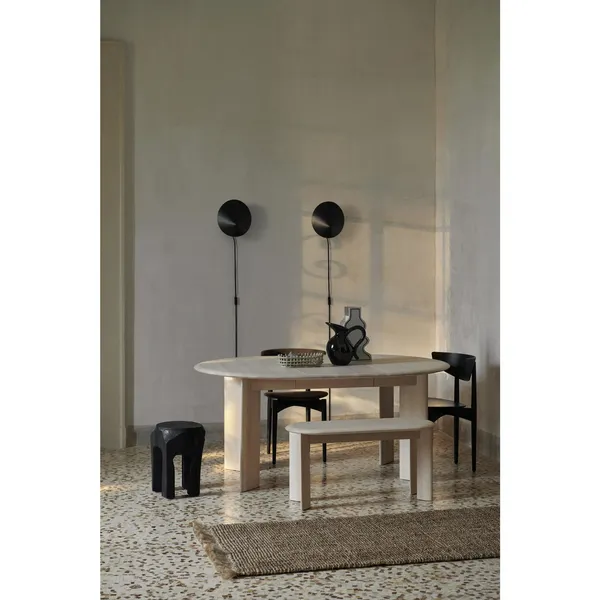 Bevel Bench White Oiled Beech
