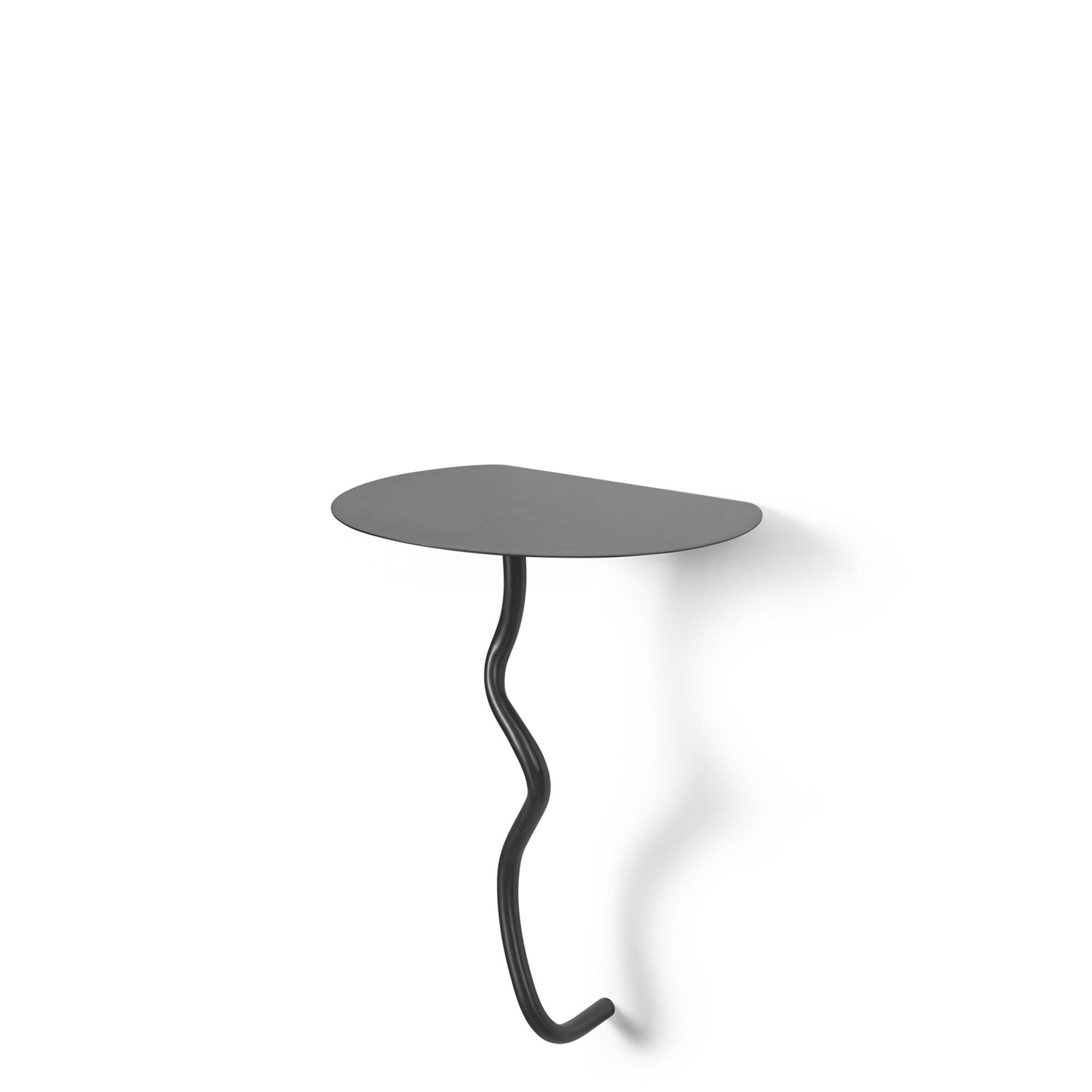 Table Murale Curvature Noir