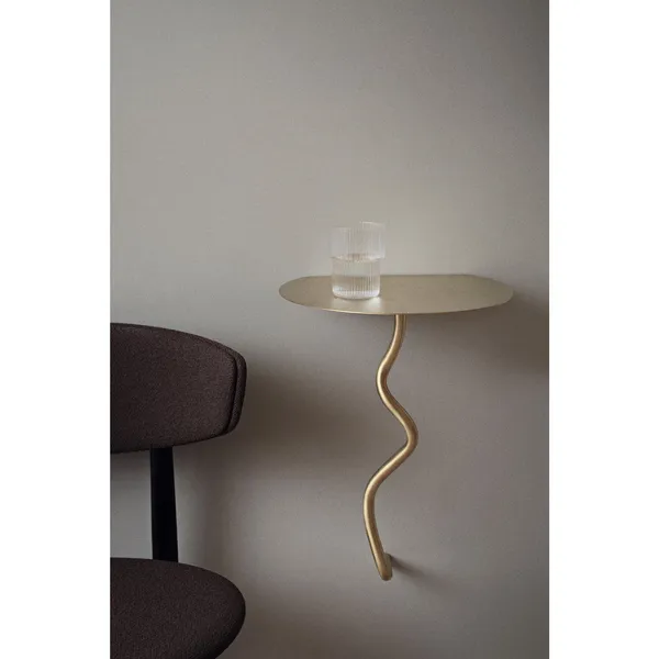 Curvature Wall Table Brass