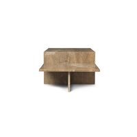 Distinct Coffee Table Dark Brown Travertine