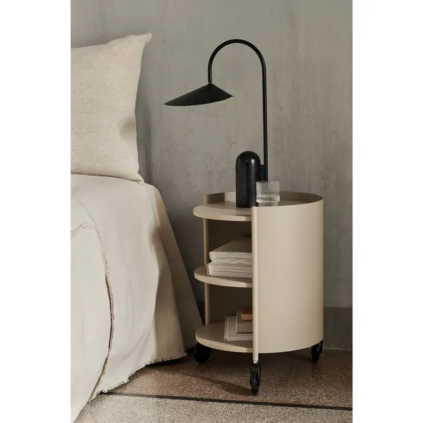 Eve Storage Rolling Table Cashmere