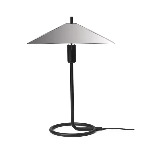 Filo Bordlampe Square Sort/Mirror Polished