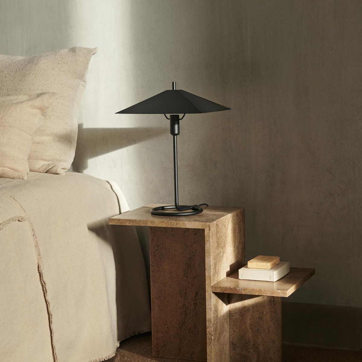 Filo Table Lamp Square Black/ Mirror Polished