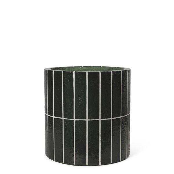 Pillar Jar Dark Green