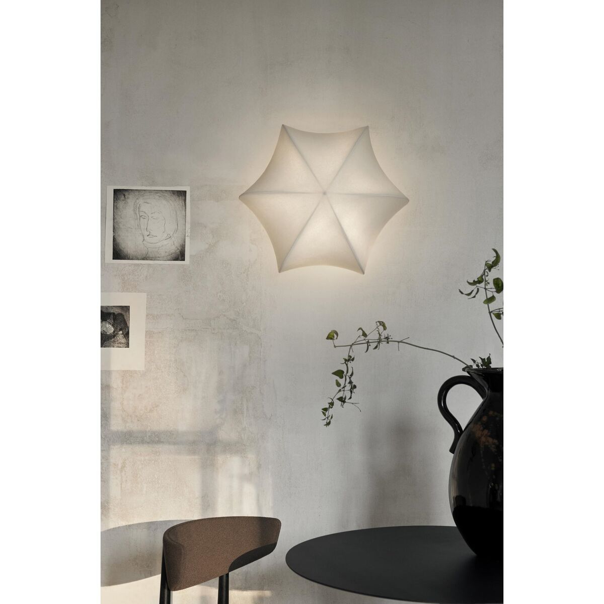 Poem Wandlampe Ø36 Weiß/Kaschmir