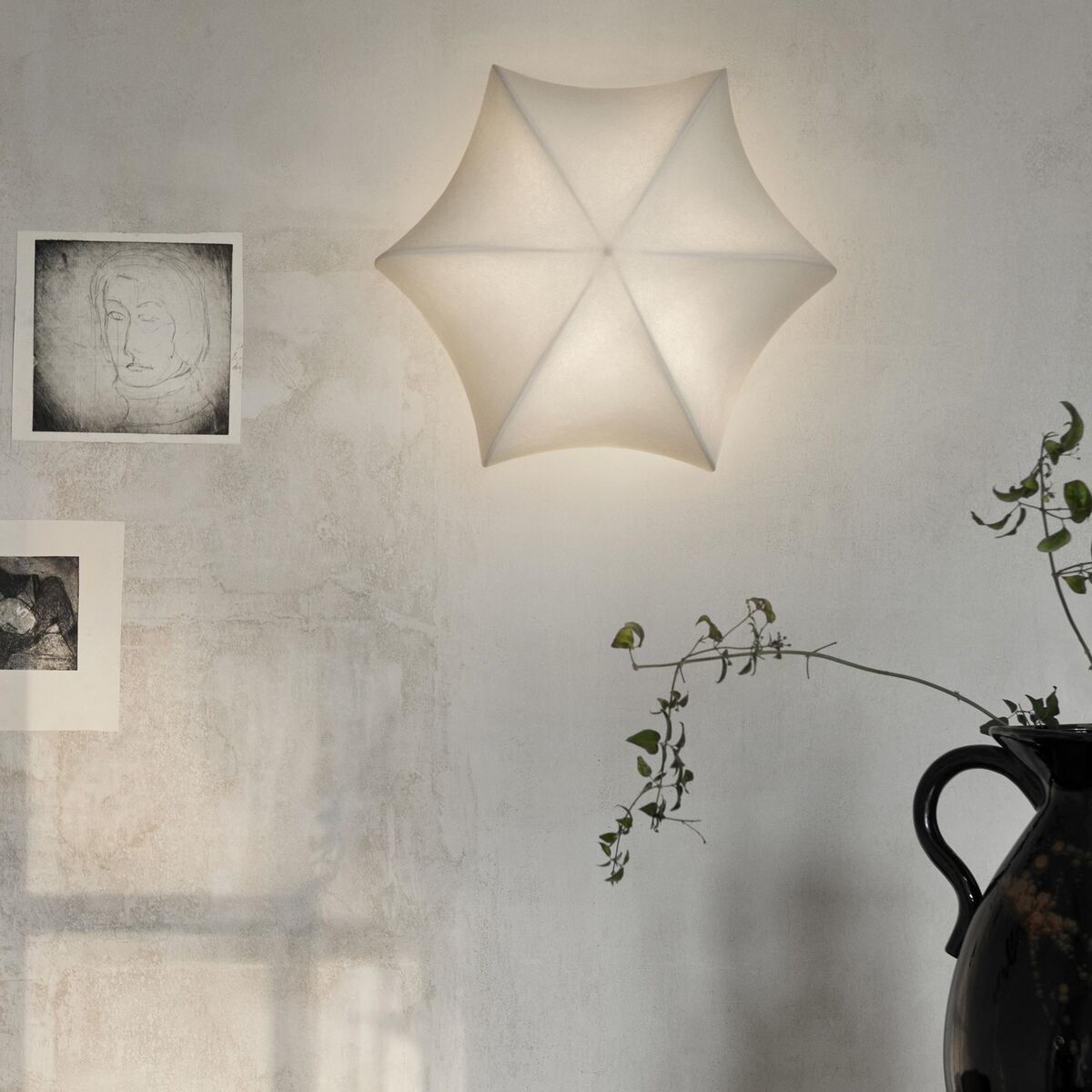 Poem Wandlamp Ø60 Wit/Kasjmier