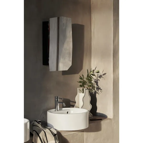 Shard Mirror Cabinet Black