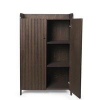 Sill Cabinet Low Dark Stained Oak