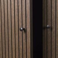 Sill Cabinet Low Dark Stained Oak