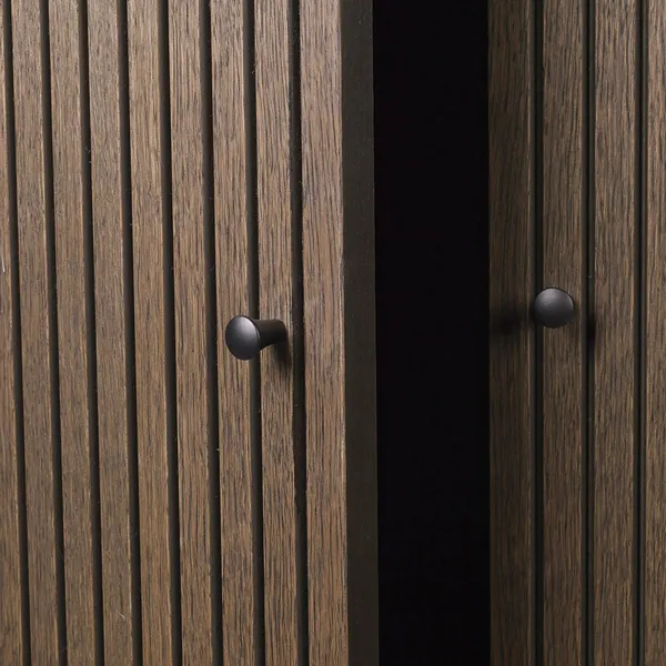 Sill Cabinet Low Dark Stained Oak
