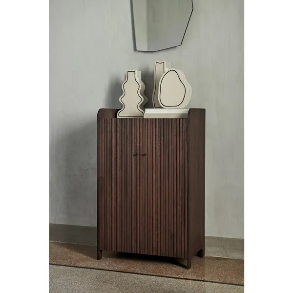Sill Cabinet Low Dark Stained Oak