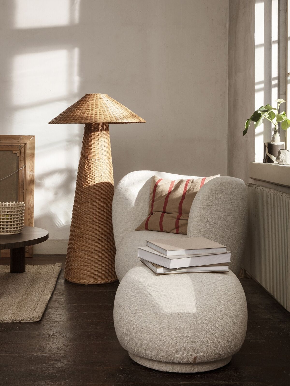 Rico Fauteuil Bouclé Gebroken Wit
