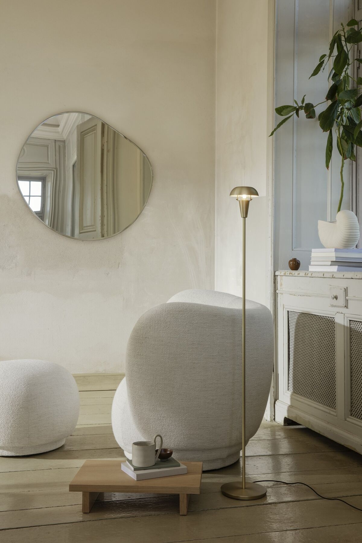 Rico Fauteuil Bouclé Gebroken Wit