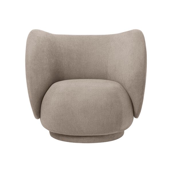 Fauteuil Rico Bouclé Sable