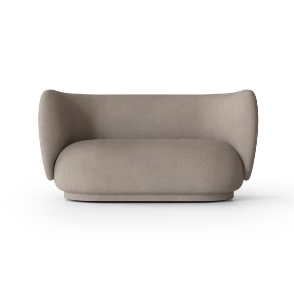 Rico kahden istuttava sohva, Brushed, Warm Grey