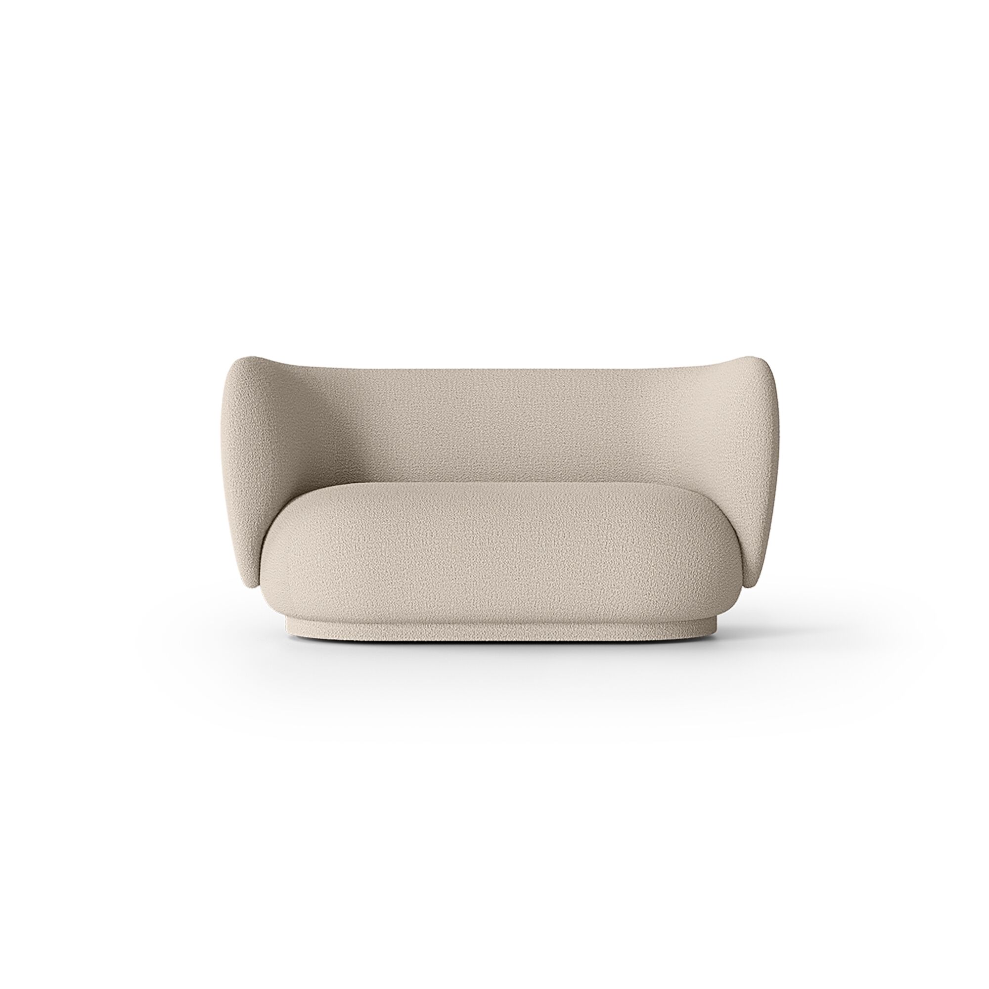 Rico Sofa 2 Seater Wool Boucle Natural