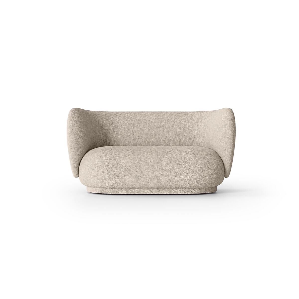 Rico Sofa 2 Seater Wool Boucle Natural