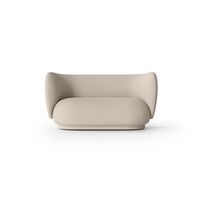 Rico Sofa 2 Seater Wool Boucle Natural