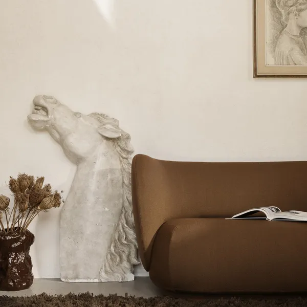 Rico Sofa 2 Seater Wool Boucle Natural