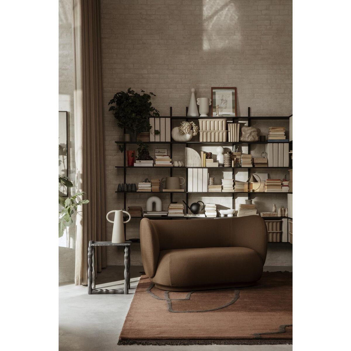 Rico Sofa 2 Seater Wool Boucle Natural