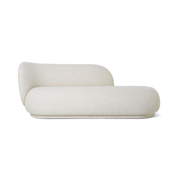 Rico Divan Boucle L Cremeweiß