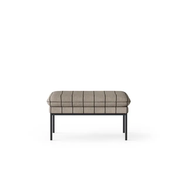 Turn Pouf Black Pasadena Sand/ Black