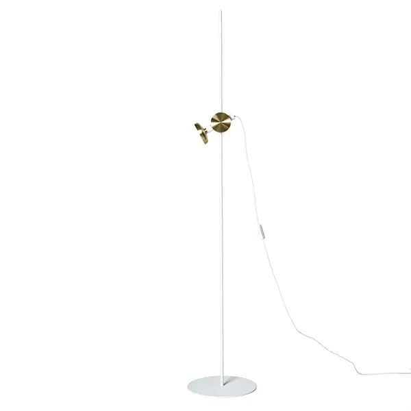 BLEND Vloerlamp Wit/Messing