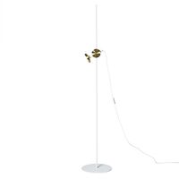 BLEND Vloerlamp Wit/Messing