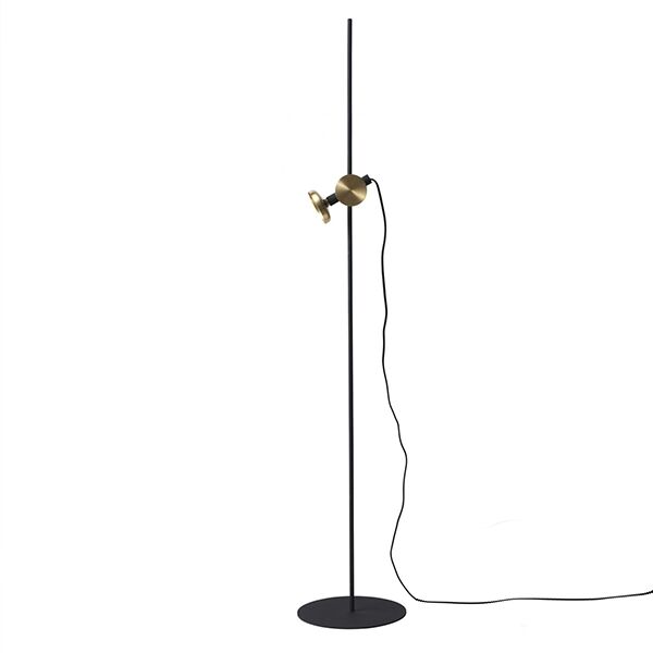 BLEND Golvlampa Svart/M&auml;ssing