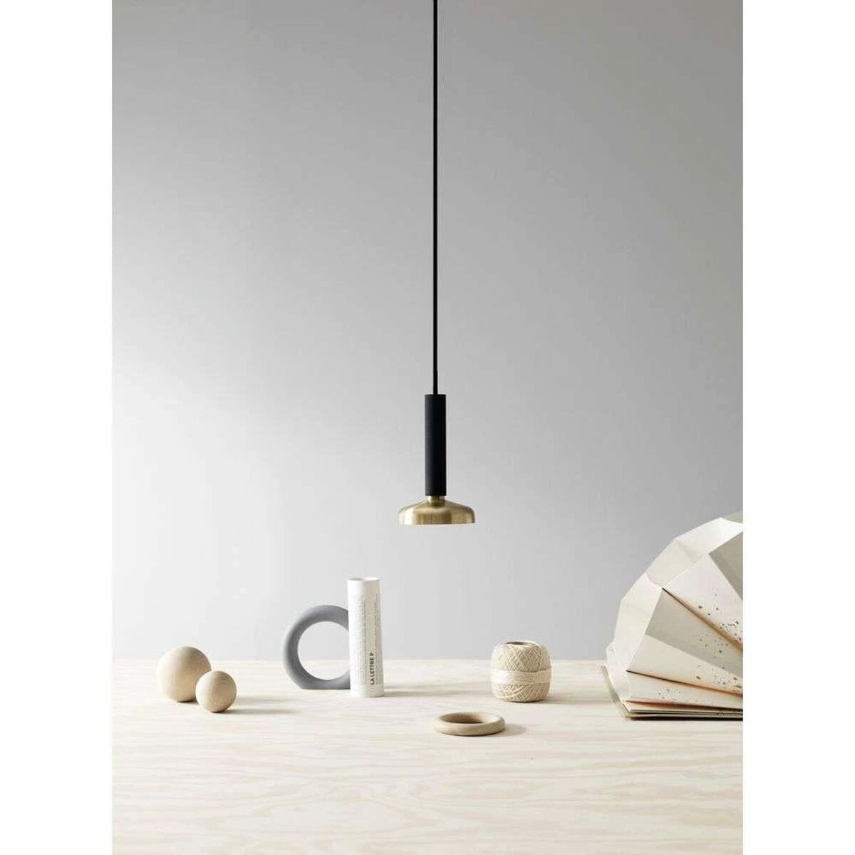 BLEND Pendant Black/Brass