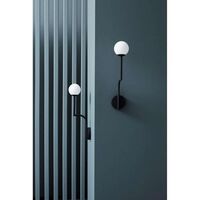 MOBIL 46 Væglampe Sort/Opal Hardwired